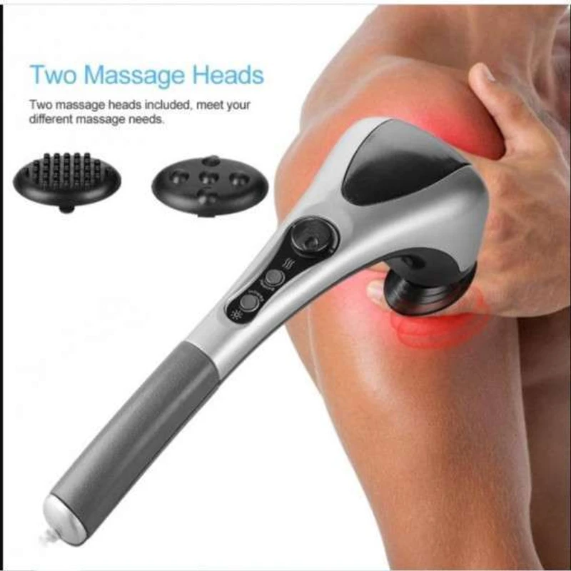 Double Heads Body Massager with Vibration and Heat - Image 3