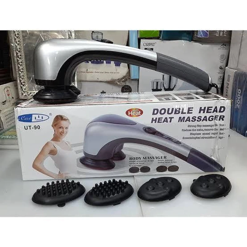 Double Heads Body Massager with Vibration and Heat - Image 4