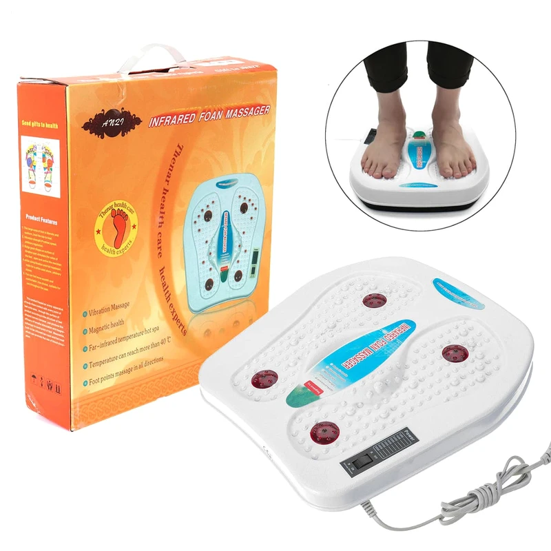 Foot Massager Vibrating Massage Blood Circulation Pain Relief Pedicure Machine Electric