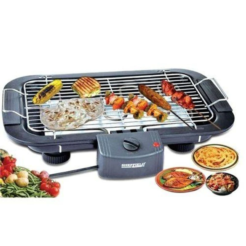 Electric BBQ Grill Machine - Black