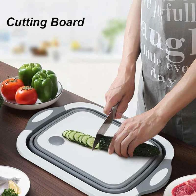 Multifunction Foldable Chopping Board Washing Basket